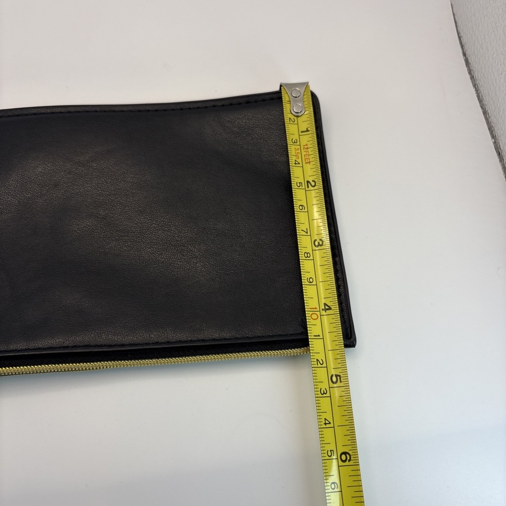 Stella Mccartney Black Gold Eyeglasses Sunglasses Travel Cosmetic Pouch Clutch - Picture 7 of 8